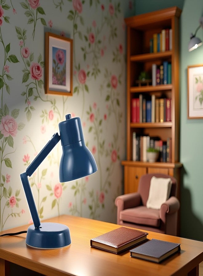 Qintreesify Miniature LED Desk Lamp for Dollhouse, Simulation Furniture Accessory with Light (Blue) - Image 5